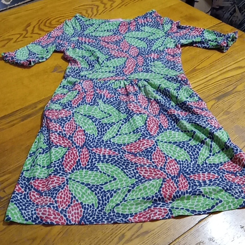 LILLY PULITZER Womens Dress Knit SMALL Multicolor Used Preowned Summer Casual